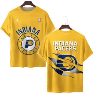 Indiana Pacers T-Shirt NBA 2025 For Fan Indiana Pacers HVN1046PCR060425TS3D