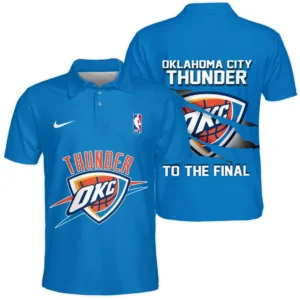 Oklahoma City Thunder Polo Shirt NBA 2025 For Fan Oklahoma City Thunder HVN1046THD060425POS
