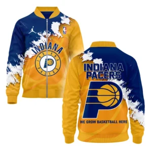 Indiana Pacers Bomber Jacket NBA 2025 For Fan Indiana Pacers HVN1047PACER060425BOB