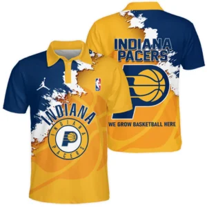 Indiana Pacers Polo Shirt NBA 2025 For Fan Indiana Pacers HVN1047PACER060425POS