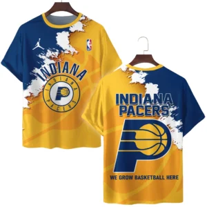 Indiana Pacers T-Shirt NBA 2025 For Fan Indiana Pacers HVN1047PACER060425TS3D