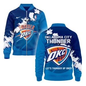 Oklahoma City Thunder Bomber Jacket NBA 2025 For Fan Oklahoma City Thunder HVN1047THUNDER060425BOB