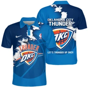 Oklahoma City Thunder Polo Shirt NBA 2025 For Fan Oklahoma City Thunder HVN1047THUNDER060425POS