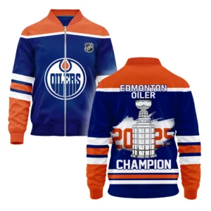 Edmonton Oilers Bomber Jacket NHL 2025 For Fan Edmonton Oilers HVN1050OILER060525BOB