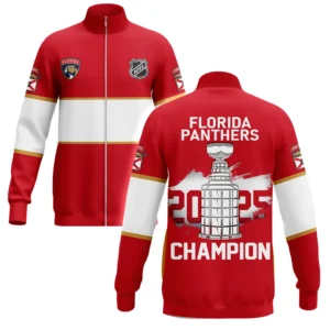 Florida Panthers Stand Collar Jacket NHL 2025 For Fan Florida Panthers HVN1050PANTHER060525SCJ