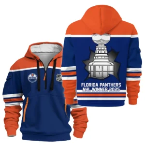 Edmonton Oilers Hoodie Half Zipper NHL 2025 For Fan Edmonton Oilers HVN1051OIL060525HODZ