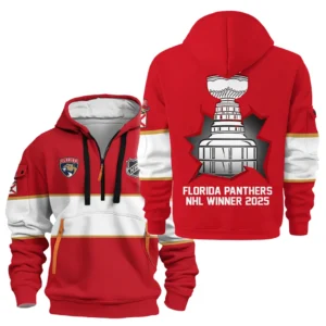 Florida Panthers Hoodie Half Zipper NHL 2025 For Fan Florida Panthers HVN1051PTS060525HODZ