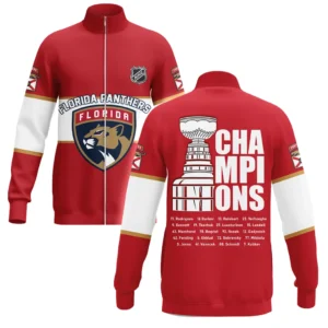 Florida Panthers Stand Collar Jacket NHL 2025 For Fan Florida Panthers HVN1052PNTH060525SCJ