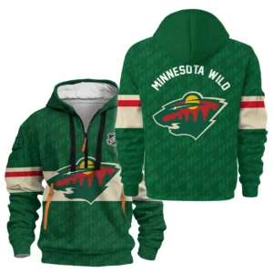 Minnesota Wild Hoodie Half Zipper NHL 2025 For Fan Minnesota Wild HVN1053MIN060625HODZ