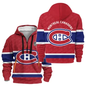 Montreal Canadiens Hoodie Half Zipper NHL 2025 For Fan Montreal Canadiens HVN1053MTL060625HODZ