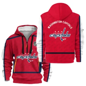 Washington Capitals Hoodie Half Zipper NHL 2025 For Fan Washington Capitals HVN1053WSH060625HODZ