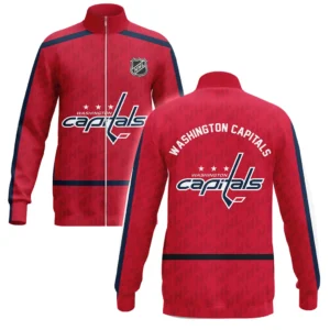 Washington Capitals Stand Collar Jacket NHL 2025 For Fan Washington Capitals HVN1053WSH060625SCJ