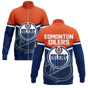Edmonton Oilers  Stand Collar Jacket NHL 2025 For Fan Edmonton Oilers  HVN1054EDM060625SCJ