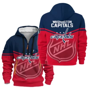 Washington Capitals Hoodie Half Zipper NHL 2025 For Fan Washington Capitals HVN1054WSH060625HODZ