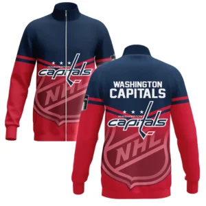Washington Capitals Stand Collar Jacket NHL 2025 For Fan Washington Capitals HVN1054WSH060625SCJ