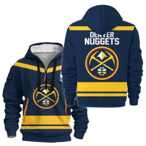 Denver Nuggets Hoodie Half Zipper NBA 2025 For Fan Denver Nuggets HVN1055DN060725HODZ
