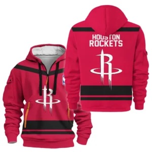 Houston Rockets Hoodie Half Zipper NBA 2025 For Fan Houston Rockets HVN1055HR060725HODZ