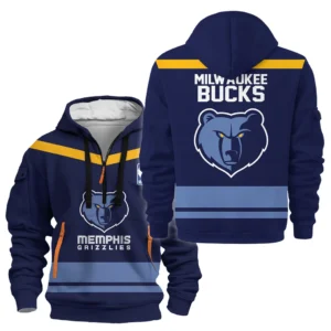 Memphis Grizzlies Hoodie Half Zipper NBA 2025 For Fan Memphis Grizzlies HVN1055MG060725HODZ