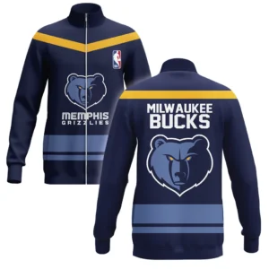 Memphis Grizzlies Stand Collar Jacket NBA 2025 For Fan Memphis Grizzlies HVN1055MG060725SCJ