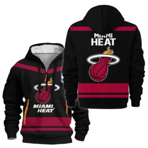 Miami Heat Hoodie Half Zipper NBA 2025 For Fan Miami Heat HVN1055MH060725HODZ