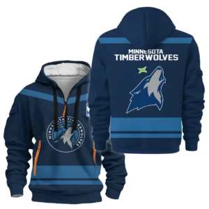 Minnesota Timberwolves Hoodie Half Zipper NBA 2025 For Fan Minnesota Timberwolves HVN1055MT060725HODZ