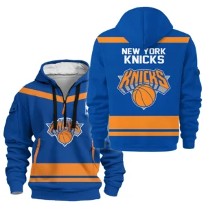 New York Knicks Hoodie Half Zipper NBA 2025 For Fan New York Knicks HVN1055NYK060725HODZ