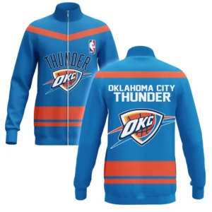 Oklahoma City Thunder Stand Collar Jacket NBA 2025 For Fan Oklahoma City Thunder HVN1055OCT060725SCJ