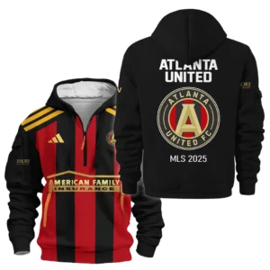 Atlanta United Hoodie Half Zipper MLS 2025 For Fan Atlanta United HVN1056AU061025HODZ