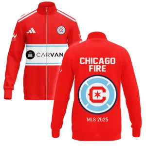 Chicago Fire Stand Collar Jacket MLS 2025 For Fan Chicago Fire HVN1056CF061025SCJ