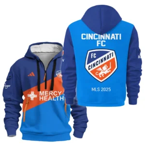 Cincinnati FC Hoodie Half Zipper MLS 2025 For Fan Cincinnati FC HVN1056CFC061025HODZ