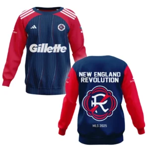 New England Revolution Sweatshirt MLS 2025 For Fan New England Revolution HVN1056NER061025SW