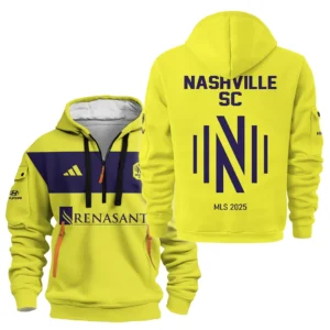 Nashville SC Hoodie Half Zipper MLS 2025 For Fan Nashville SC HVN1056NSC061025HODZ