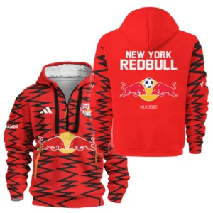 New York Red Bulls Hoodie Half Zipper MLS 2025 For Fan New York Red Bulls HVN1056NYR061025HODZ