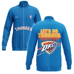 Oklahoma City Thunder Stand Collar Jacket MLS 2025 For Fan Oklahoma City Thunder HVN1058THD061025SCJ