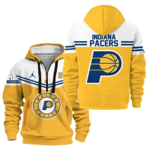 Indiana Pacers Hoodie Half Zipper NBA 2025 For Fan Indiana Pacers HVN1060IP061125HODZ