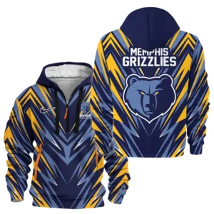 Memphis Grizzlies Hoodie Half Zipper NBA 2025 For Fan Memphis Grizzlies HVN1063MG061225HODZ