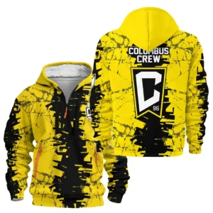 Columbus Crew Hoodie Half Zipper MLS 2025 For Fan Columbus Crew HVN1066CC061625HODZ