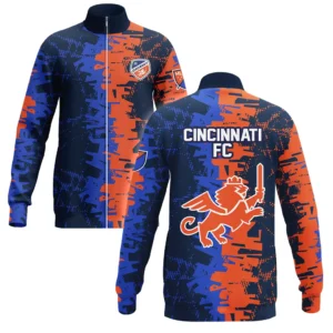 Cincinnati FC Stand Collar Jacket MLS 2025 For Fan Cincinnati FC HVN1066CFC061625SCJ