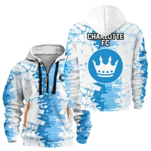 Charlotte FC Hoodie Half Zipper MLS 2025 For Fan Charlotte FC HVN1066CH061625HODZ