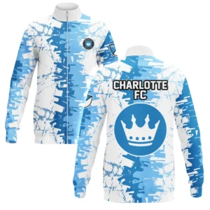 Charlotte FC Stand Collar Jacket MLS 2025 For Fan Charlotte FC HVN1066CH061625SCJ