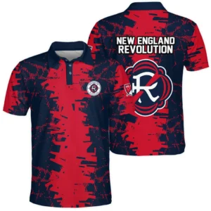 New England Revolution Polo Shirt MLS 2025 For Fan New England Revolution HVN1066NER061625POS