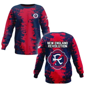 New England Revolution Sweatshirt MLS 2025 For Fan New England Revolution HVN1066NER061625SW