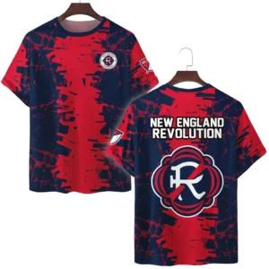 New England Revolution T-Shirt MLS 2025 For Fan New England Revolution HVN1066NER061625TS3D