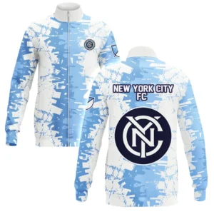 New York City FC Stand Collar Jacket MLS 2025 For Fan New York City FC HVN1066NYC061625SCJ