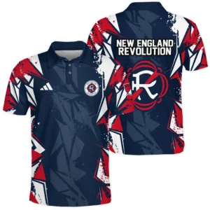 New England Revolution Polo Shirt MLS 2025 For Fan New England Revolution HVN1068NER061725POS