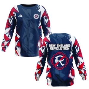 New England Revolution Sweatshirt MLS 2025 For Fan New England Revolution HVN1068NER061725SW