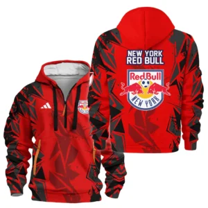 New York Red Bulls Hoodie Half Zipper MLS 2025 For Fan New York Red Bulls HVN1068NYR061725HODZ