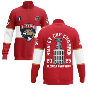 Florida Panthers Stand Collar Jacket NHL 2025 For Fan Florida Panthers HVN1071CHMP061825SCJ