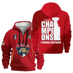 Florida Panthers Hoodie Half Zipper NHL 2025 For Fan Florida Panthers HVN1074NHLC061825HODZ