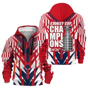 Florida Panthers Hoodie Half Zipper NHL 2025 For Fan Florida Panthers HVN1075NHLC061925HODZ